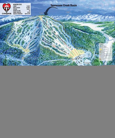 Ski resort Cooper: схема склонов