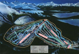 Ski resort Cooper: схема склонов