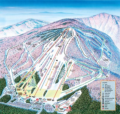 Ski resort Cranmore: схема склонов