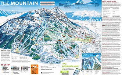 Ski resort Crested Butte: схема склонов