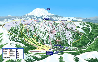 Ski resort Crystal Mountain (WA): схема склонов