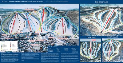 Кристал Маунтин (МИ): схема склонов