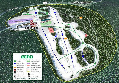Ski resort Echo Mountain – Idaho Springs: схема склонов