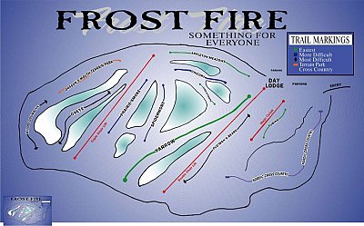 Ski resort Frost Fire Park: схема склонов