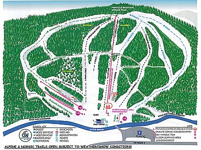 Ski resort Granite Gorge Mountain Park: схема склонов