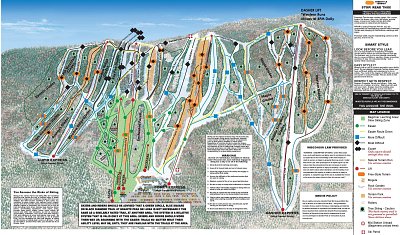 Ski resort Granite Peak at Rib Mountain State Park: схема склонов