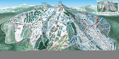 Ski resort Great Divide: схема склонов