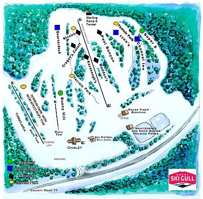 Ski resort Mount Ski Gull: схема склонов