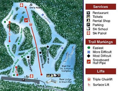 Ski resort Hilltop – Anchorage: схема склонов
