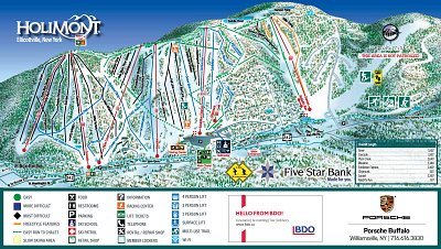 Ski resort Holimont: схема склонов