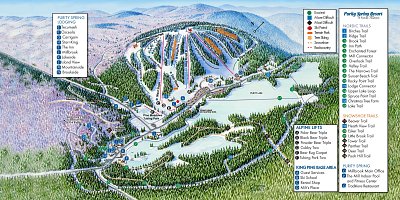Ski resort King Pine – Purity Spring Resort: схема склонов