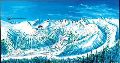 Ski resort Loveland: схема склонов