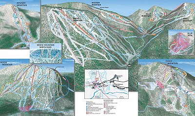 Ski resort Lutsen Mountains: схема склонов