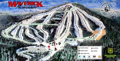 Ski resort Maverick Mountain: схема склонов