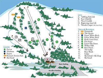 Ski resort McIntyre: схема склонов