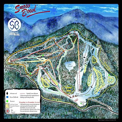 Ski resort Middlebury College Snow Bowl: схема склонов