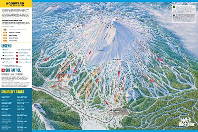 Ski resort Mt. Bachelor: схема склонов