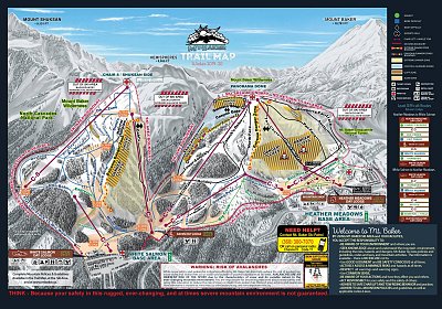 Ski resort Mt. Baker: схема склонов