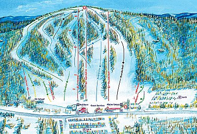 Ski resort Mt. Southington: схема склонов