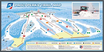 Ski resort Paoli Peaks: схема склонов