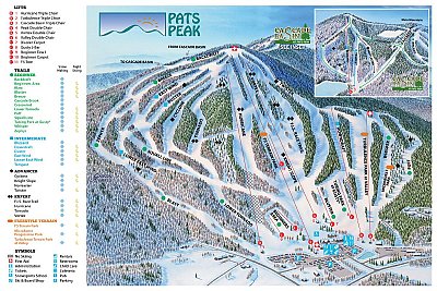 Ski resort Pats Peak: схема склонов