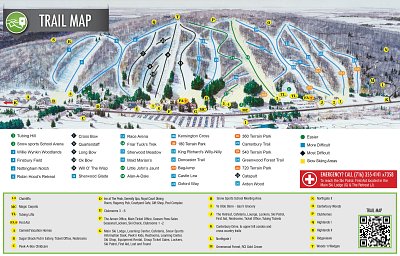 Ski resort Peek'n Peak: схема склонов