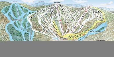 Ski resort Ragged Mountain: схема склонов