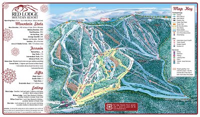 Ski resort Red Lodge Mountain: схема склонов