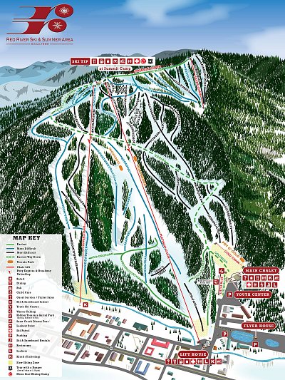 Ski resort Red River: схема склонов