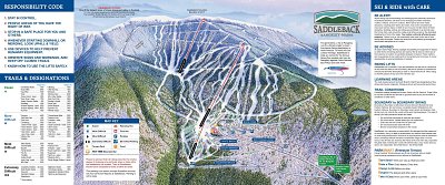 Ski resort Saddleback: схема склонов
