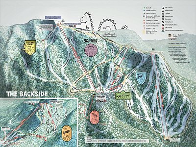 Ski resort Sierra at Tahoe: схема склонов