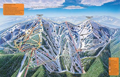 Ski resort Silver Mountain: схема склонов