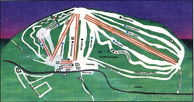 Горнолыжный курорт Ski Brule: схема склонов