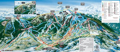 Ski resort Snowmass: схема склонов