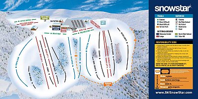 Ski resort Snowstar: схема склонов