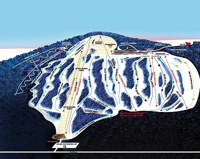 Ski resort Spirit Mountain: схема склонов