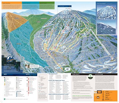 Ski resort Sugarloaf: схема склонов
