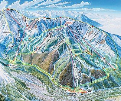 Ski resort Taos: схема склонов