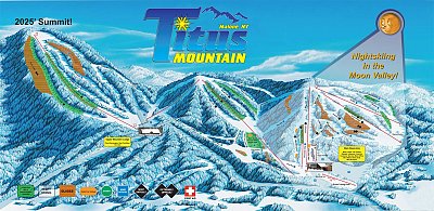 Ski resort Titus Mountain: схема склонов