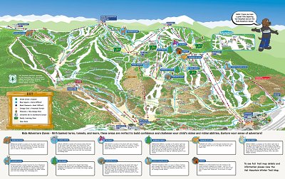 Ski resort Vail: схема склонов