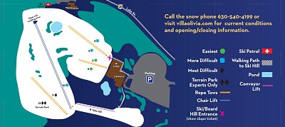 Горнолыжный курорт Villa Olivia: схема склонов