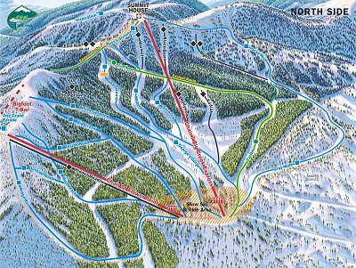 Ski resort Whitefish Mountain Resort: схема склонов