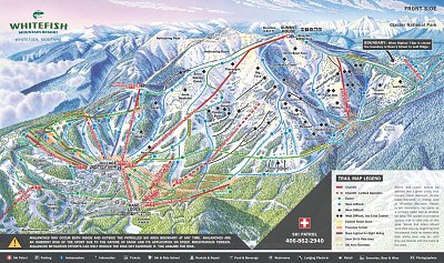 Ski resort Whitefish Mountain Resort: схема склонов