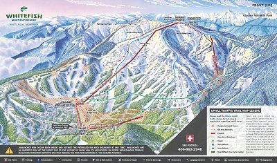 Ski resort Whitefish Mountain Resort: схема склонов