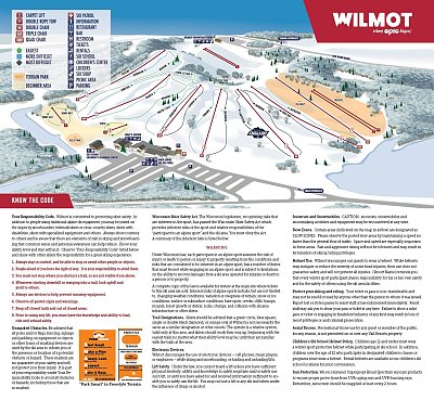 Ski resort Wilmot Mountain: схема склонов