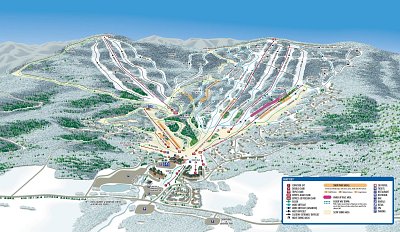 Ski resort Windham Mountain: схема склонов