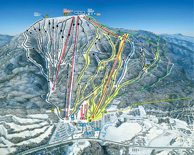 Mont-Sainte-Anne: схема склонов