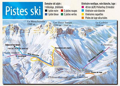 Col De L`Arzelier: схема склонов