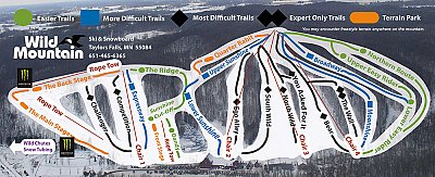 Wild Mountain: схема склонов