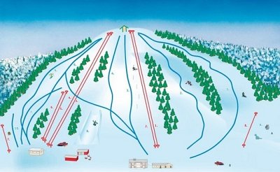 Vihti Ski Center: схема склонов